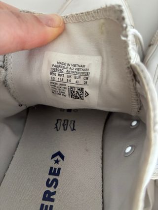 Converse Piel Blancas Talla 44