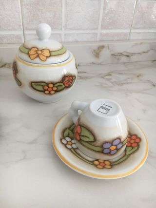 Set 2 tazzine Thun con zuccheriera