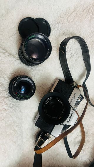 Cámara Minolta SRT100X Analógica + 3 Objetivos