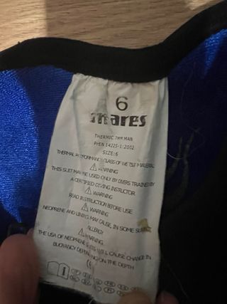 Traje Neopreno Mares 7mm.