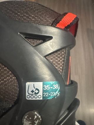 Patines en línea Oxelo negros y naranjas