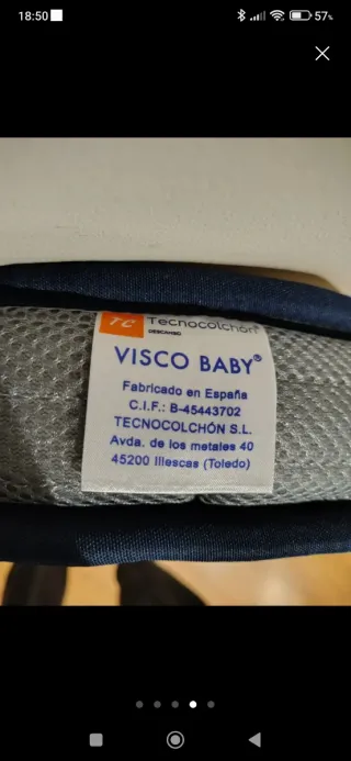 Colchón cuna visco baby