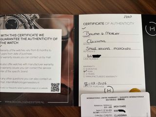 Baume & Mercier - Classima Small Second Automatic