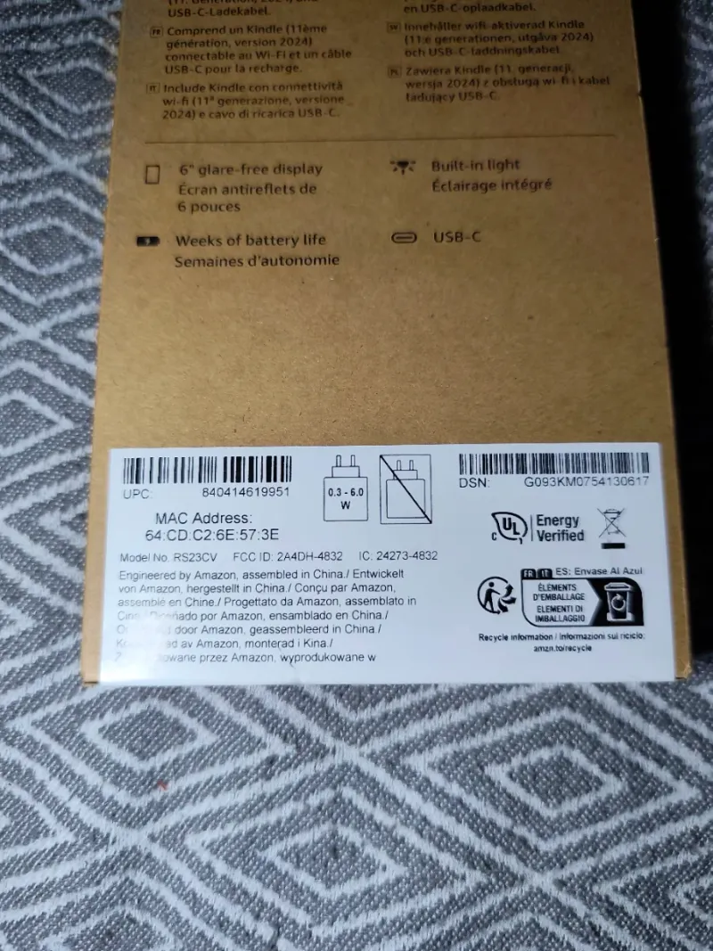 Amazon Kindle 11ª Gen 16GB Negro afbeelding 4