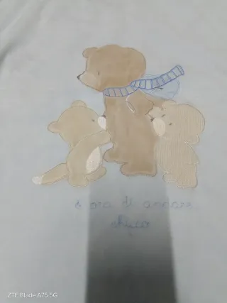 Copertina neonato orsetti azzurra Chicco