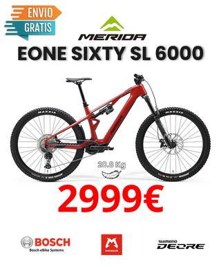 eBIKE MERIDA eONE SIXTY SL 6000 RED