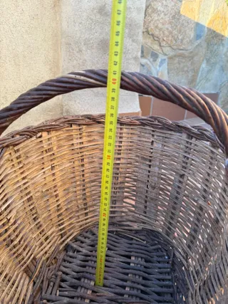 Cesto mimbre catalán vintage