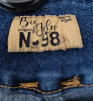 Pantalón Vaquero Desgastado Azul