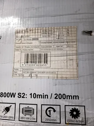 Sierra de mesa para carpintería