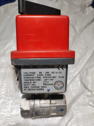 Electrovalvula 1" con actuador