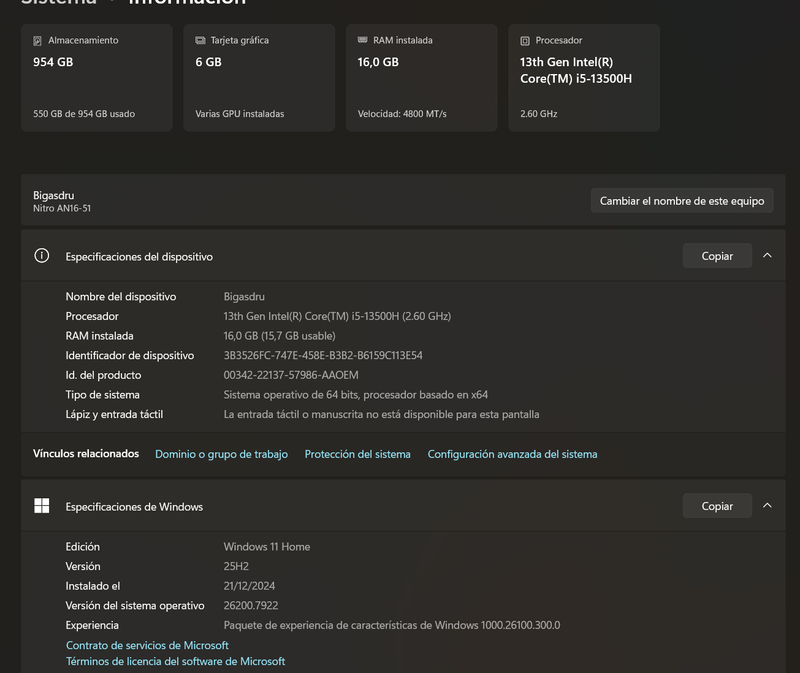 Acer Nitro AN16-51 i5 13th Gen 16GB RAM. afbeelding 7