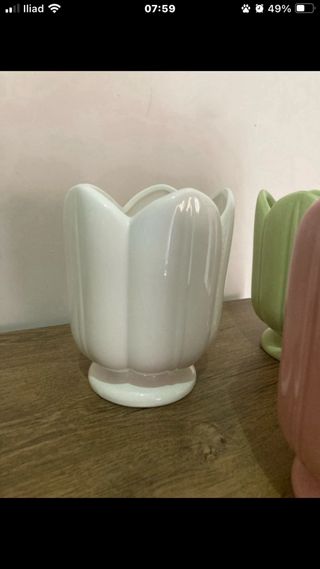 Set 3 Vasi Ceramica Tulipano