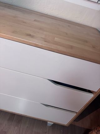 Cómoda Ikea Madera Blanca 6 Cajones