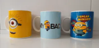 Minions 3 Tazas de Cerámica