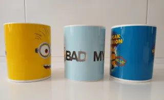 Minions 3 Tazas de Cerámica