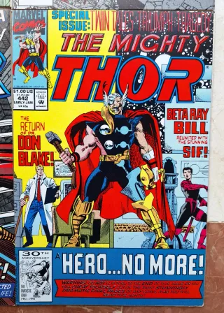 Lote de Cómics The Mighty Thor 419, 420, 421 y 442