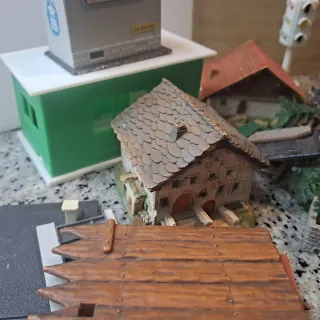 Maquetas casas y accesorios tren