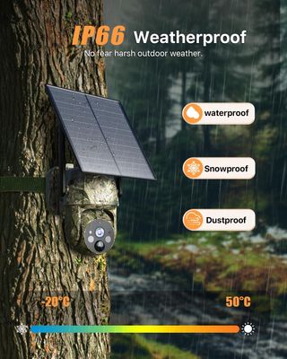 Cámara Vigilancia 4G LTE Camuflaje DFGROF