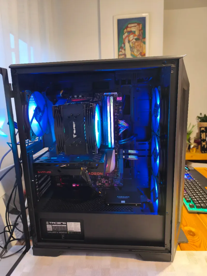 PC Gaming i7 + RX 6500 XT + 16GB RAM RGB afbeelding 2