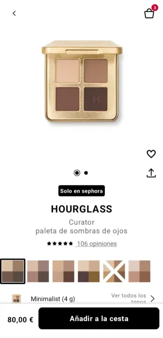 Hourglass Curator Eyeshadow Palette Minimalist