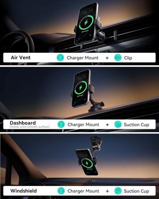 Cargador Inalámbrico Coche 15W Qi2