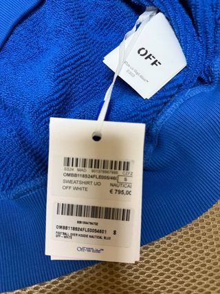 Sudadera Off-White Football Over Hoodie Azul L