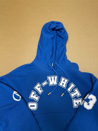 Sudadera Off-White Football Over Hoodie Azul L