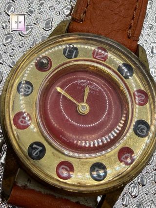 Chalet vintage Swiss wristwatch roulette casino