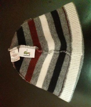 Gorro a Rayas - Lacoste - Talla Única