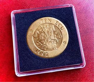 10 ECU ☆ REINO UNIDO 1992 ☆ S. JORGE (CHAPADA ORO)