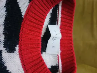 Abito fantasia zebra con scritte Gaelle