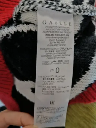 Abito fantasia zebra con scritte Gaelle