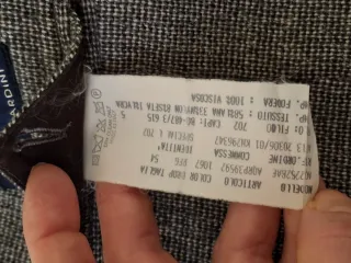 Giacca bardini uomo grigia taglia M