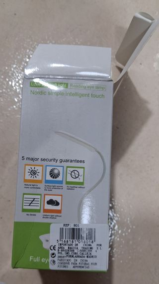 Lámpara Escritorio Táctil LED Blanca