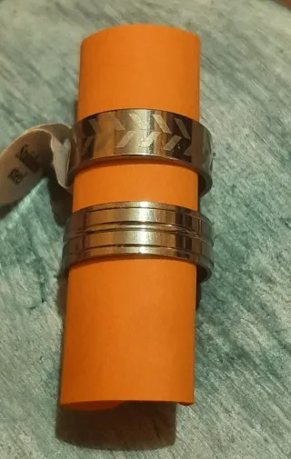 2 Anillos Acero Inoxidable, nuevos