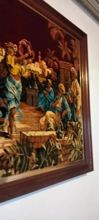 Alfombra tapiz enmarcada