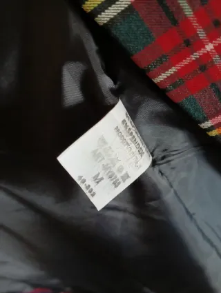 Completo Blazer e Gonna Scozzese Rosso