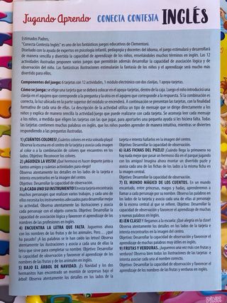 Juego Conecta Contesta Inglés Clementoni