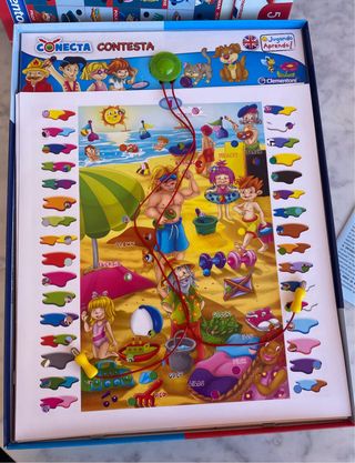 Juego Conecta Contesta Inglés Clementoni