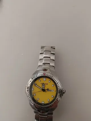 Orologio Unisex Giallo Argento