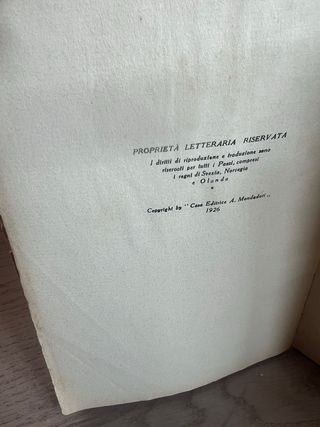 Libro Raro Antico 1926 Giorni del Mondo di Prima