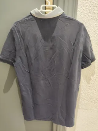 Polo Gutteridge gris cuello contraste Talla S