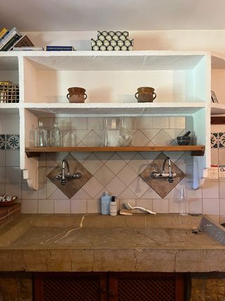 Lavabo de piedra natural