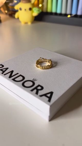Anillo Disney Rey León x Pandora Oro
