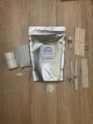 Kit para hacer velas de cera de soja