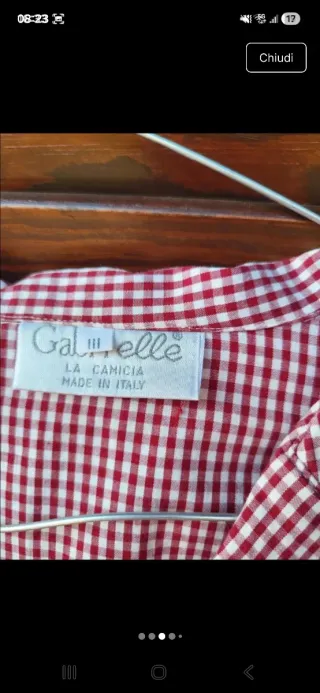 Camicia donna Gabrielle a quadretti rossi