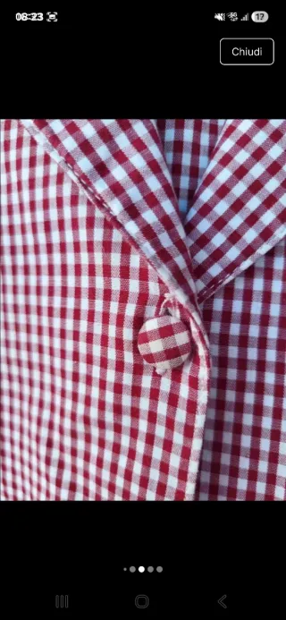 Camicia donna Gabrielle a quadretti rossi