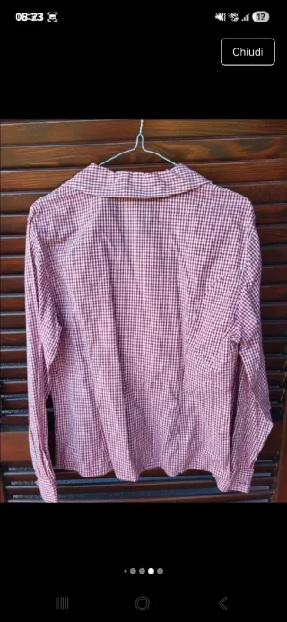Camicia donna Gabrielle a quadretti rossi