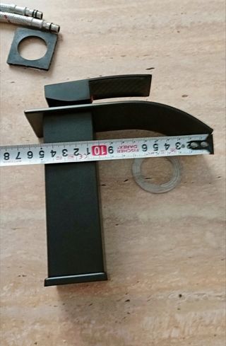 Grifo de lavabo nuevo negro baño lavadero