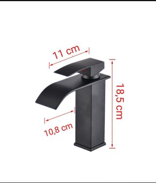 Grifo de lavabo nuevo negro baño lavadero